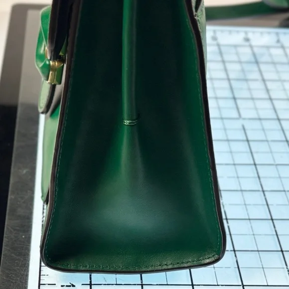 Coach Emerald Green tabby 20 Leather Satchel - Picture 4 of 16